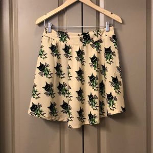 Kitten pattern skirt